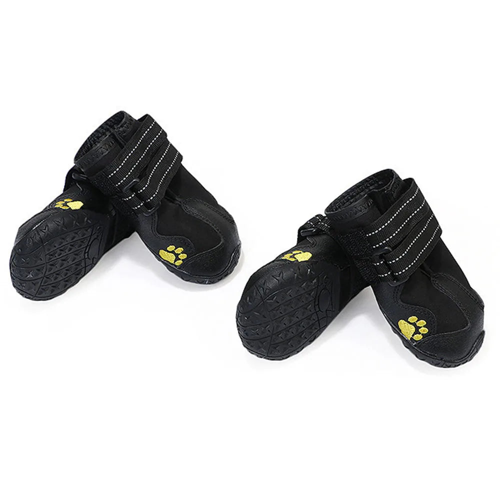 Pawonia Waterproof Anti-Slip Dog Booties for Senior Dogs — Full Set of 4 Booties