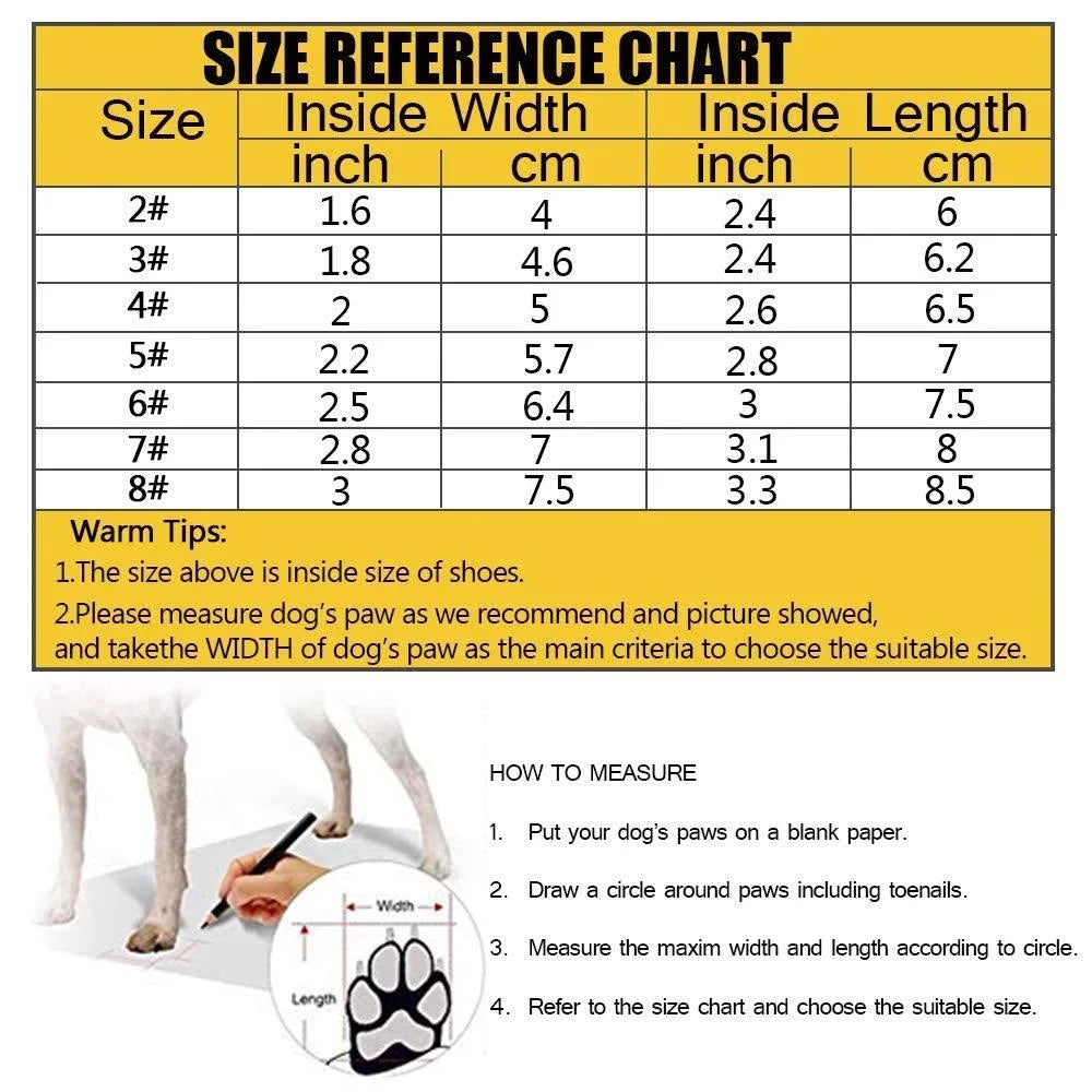 PawPalpet Waterproof Anti-Slip Dog Booties for Senior Dogs