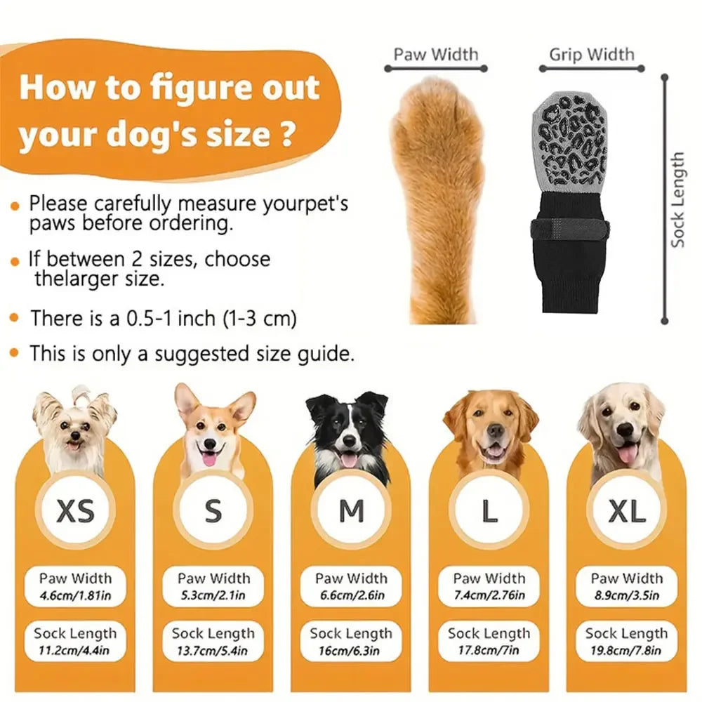 Pawonia Anti-Slip Paw Socks — Traction Control for Senior & Injured Dogs