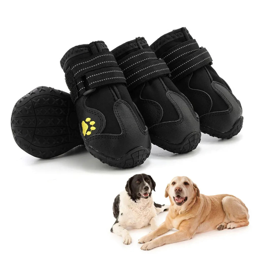 PawPalpet Waterproof Anti-Slip Dog Booties for Senior Dogs